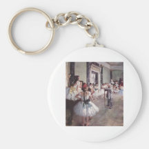 Edgar Degas - Dance Class 1875 oil canvas dancers Keychains