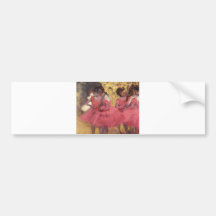 Edgar Degas - Dancer in Pink in Wing 1884 oil Bumper Sticker