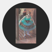 Edgar Degas Dancer Leaving Her Dressing Room Round Sticker