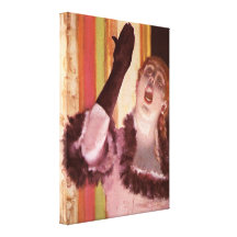 Edgar Degas - Die singer with the glove Stretched Canvas Prints