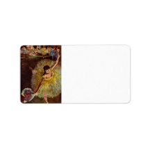 Edgar Degas - End of the arabesque Custom Address Labels