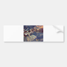 Edgar Degas - Four Dancers 1899 Ballet Canvas Bumper Sticker
