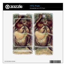 Edgar Degas - Four dancers in half figure Decal For HTC Pure