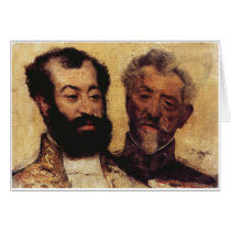 Edgar Degas - General Mellinet & Chief Rabbi 1871 Cards