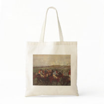 Edgar Degas - Gentlemen Riders before Race 1862-80 Canvas Bag