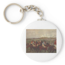Edgar Degas - Gentlemen Riders before Race 1862-80 Key Chain
