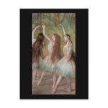 Edgar Degas Green Dancers Post Card