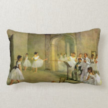 Edgar Degas - Hall of the Opera Ballet in the Rue Pillow
