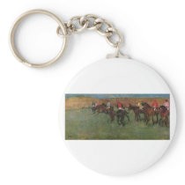 Edgar Degas - Horse Racing before Start 1878-80 Keychains