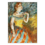 Edgar Degas La Chanteuse verte Greeting Cards