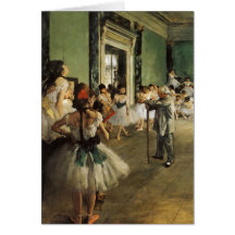 Edgar Degas La Classe de Danse Greeting Cards