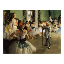 Edgar Degas La Classe de Danse Postcards