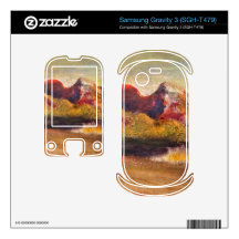Edgar Degas - Lake and mountains Samsung Gravity 3 Decal