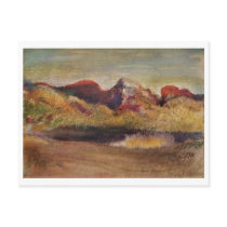 Edgar Degas - Lake & Mountains 1890-92 Pastel Postcards