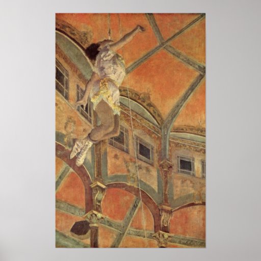 Edgar Degas - Miss Lala in a circus Fernado Print