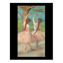 Edgar Degas Pink Dancer Postcards