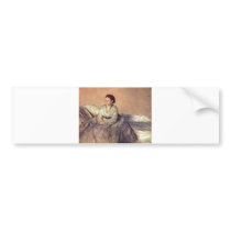 Edgar Degas - Portrait Madame Rene de Gas 1872-73 Bumper Stickers