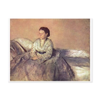 Edgar Degas - Portrait Madame Rene de Gas 1872-73 postcards