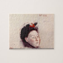 Edgar Degas - Portrait of Madame Lisle Jigsaw Puzzle
