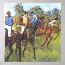 Edgar Degas - Race Horses Jockey Trees Rennpferde Posters
