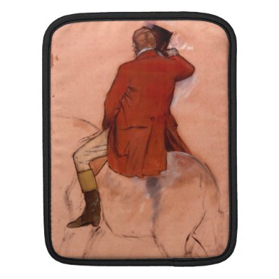 Edgar Degas - Rider with red jacket Sleeves For iPads