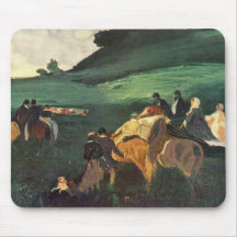 Edgar Degas - Riders in the landscape Mousepad