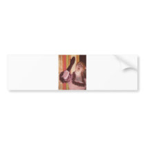 Edgar Degas - Singer with Glove 1878 Woman Flower Bumper Sticker