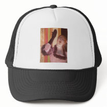 Edgar Degas - Singer with Glove 1878 Woman Flower Trucker Hat