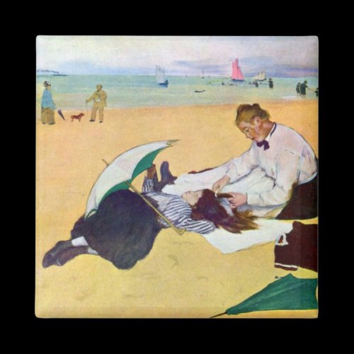 Edgar Degas - Small girls on the beach Fridge Magnets