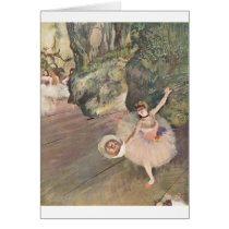 Edgar Degas Star of Ballet w/ Flowers 1878 pastel Cards