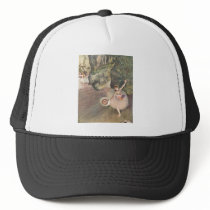 Edgar Degas Star of Ballet w/ Flowers 1878 pastel Hat