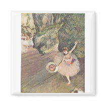 Edgar Degas Star of Ballet w/ Flowers 1878 pastel Magnets