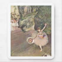 Edgar Degas Star of Ballet w/ Flowers 1878 pastel Mousepad