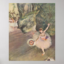 Edgar Degas Star of Ballet w/ Flowers 1878 pastel Print