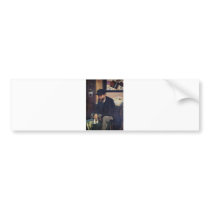 Edgar Degas - the Amateur 1866 oil canvas man hat Bumper Stickers
