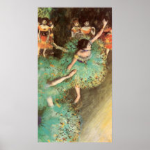 Edgar Degas The Green Dancer Print