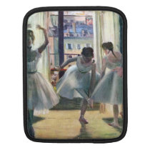 Edgar Degas - Three dancers in a practice room ipad sleeves