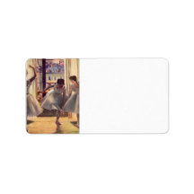 Edgar Degas - Three dancers in a practice room Personalized Address Labels