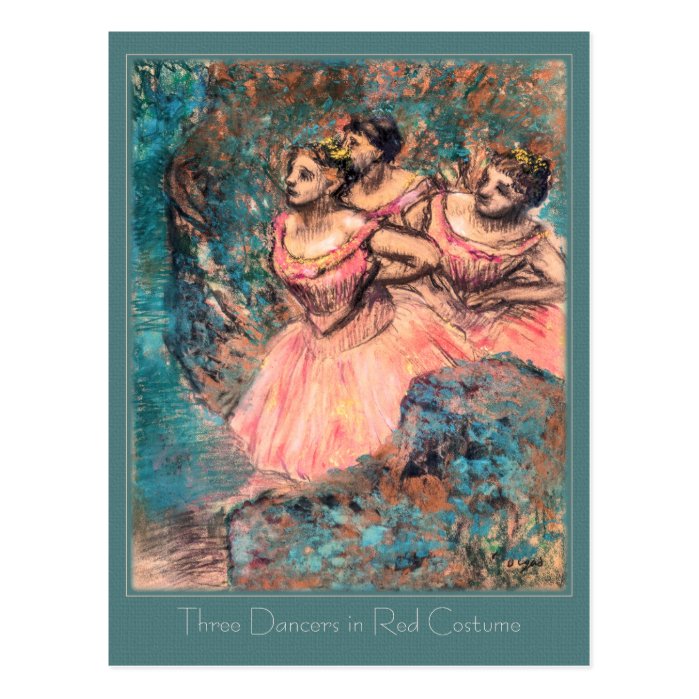 Edgar Degas Three Dancers in Red Costume CC0389