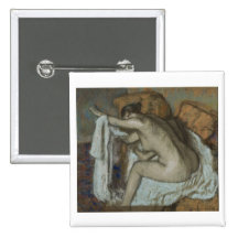 Edgar Degas - Woman Drying Left Arm 1884 Pastel Button