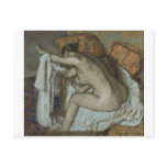 Edgar Degas - Woman Drying Left Arm 1884 Pastel Postcard