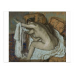 Edgar Degas - Woman Drying Left Arm 1884 Pastel Postcard