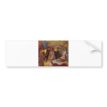 Edgar Degas Woman @ Toilet Brush Hair 1894 Vanity Bumper Stickers
