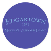 Edgartown Incorporated 1671 Sticker by thehatch Edgartown Incorporated 1671 Sticker