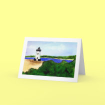 Edgartown Lighthouse Greeting Card cards