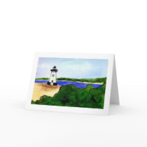 Edgartown Lighthouse Greeting Card