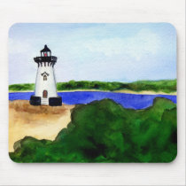 Edgartown Lighthouse-Martha's Vineyard mousepads by donnabellas Edgartown Lighthouse-Martha's Vineyard mousepads
