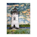 Edgartown Lighthouse Marthas Vineyard Postcard