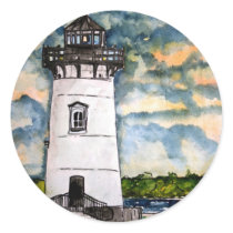 Edgartown Lighthouse Marthas Vineyard Sticker
