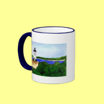 Edgartown Lighthouse Mug (Painting Only) by donnabellas Edgartown Lighthouse Mug (Painting Only)